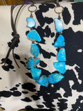 Turquoise Regalite Slab Necklace