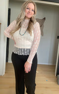 Lariat Lace Top