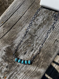 Stone Bar Pendant Choker