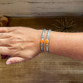 Orange Spiny Oyster Cuff Bracelet – Sterling Silver