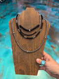 Black Onyx & Sterling Silver Necklace - Pick Your Favorite