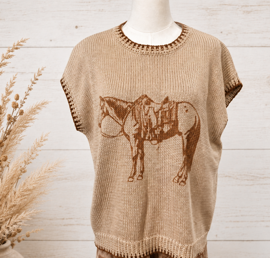 Cowpony Sweater Vest